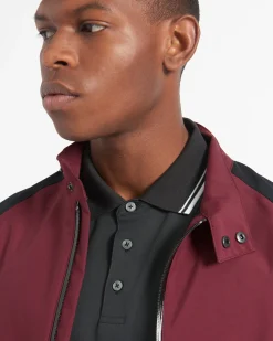 Ben Sherman Outerwear & Jackets^Waterproof Harrington Jacket - Burgundy